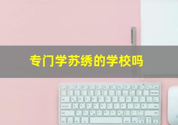 专门学苏绣的学校吗