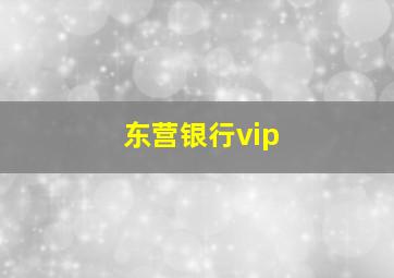 东营银行vip