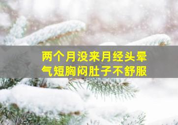 两个月没来月经头晕气短胸闷肚子不舒服