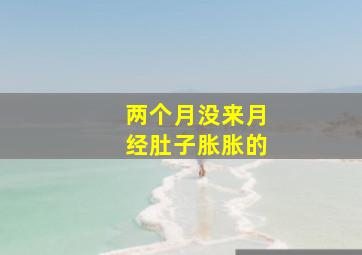 两个月没来月经肚子胀胀的