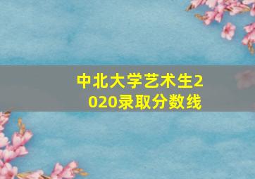 中北大学艺术生2020录取分数线