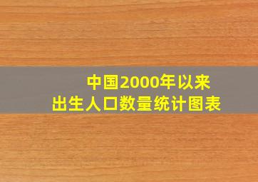 中国2000年以来出生人口数量统计图表