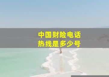 中国财险电话热线是多少号