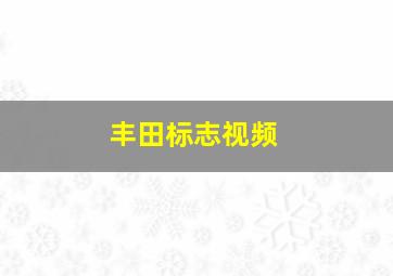 丰田标志视频