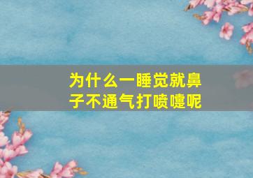 为什么一睡觉就鼻子不通气打喷嚏呢