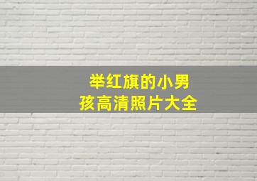 举红旗的小男孩高清照片大全