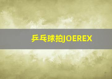 乒乓球拍JOEREX