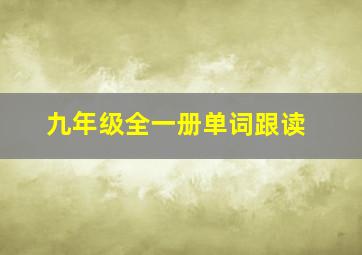 九年级全一册单词跟读