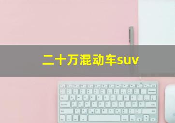 二十万混动车suv