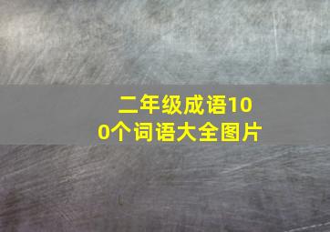 二年级成语100个词语大全图片