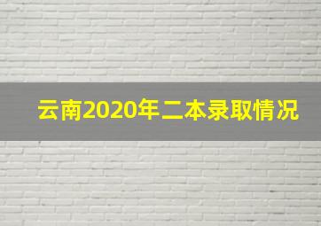 云南2020年二本录取情况