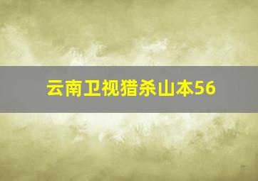 云南卫视猎杀山本56