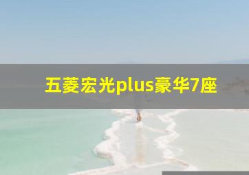 五菱宏光plus豪华7座