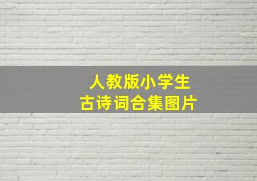 人教版小学生古诗词合集图片