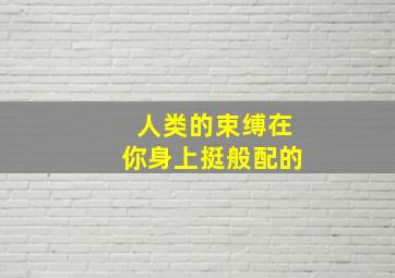 人类的束缚在你身上挺般配的