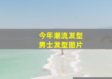 今年潮流发型男士发型图片