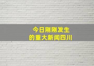 今日刚刚发生的重大新闻四川