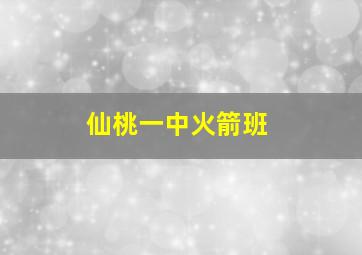 仙桃一中火箭班