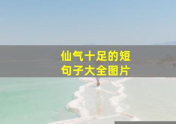 仙气十足的短句子大全图片