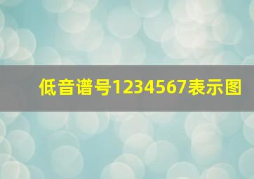 低音谱号1234567表示图