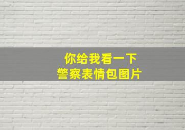 你给我看一下警察表情包图片