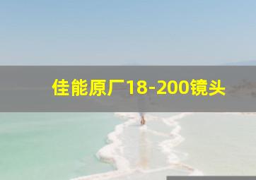 佳能原厂18-200镜头