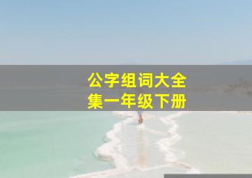 公字组词大全集一年级下册