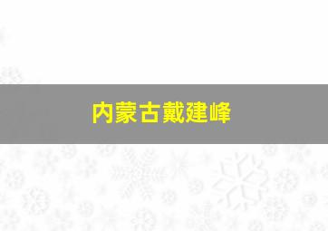 内蒙古戴建峰