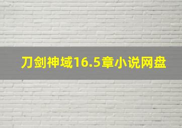 刀剑神域16.5章小说网盘