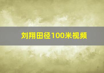 刘翔田径100米视频