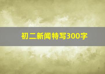 初二新闻特写300字