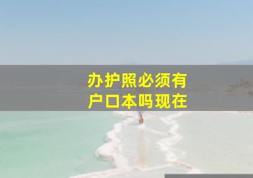 办护照必须有户口本吗现在