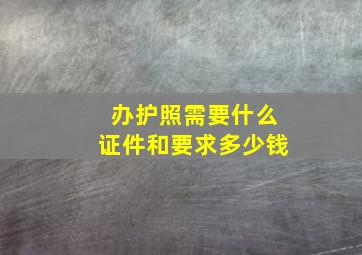 办护照需要什么证件和要求多少钱