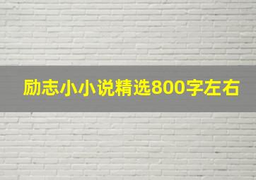 励志小小说精选800字左右