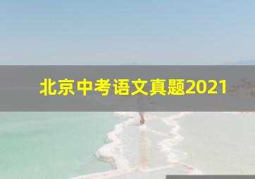 北京中考语文真题2021