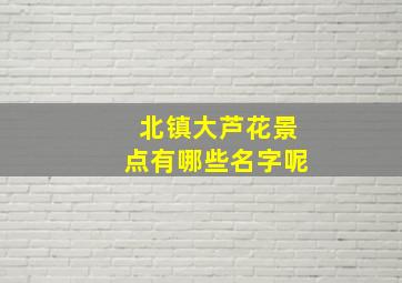 北镇大芦花景点有哪些名字呢