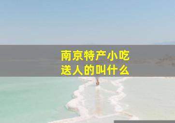 南京特产小吃送人的叫什么