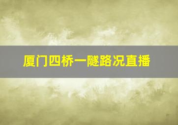 厦门四桥一隧路况直播