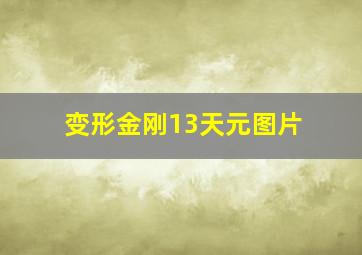 变形金刚13天元图片