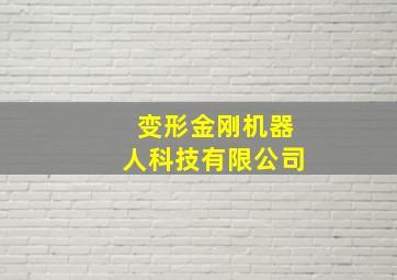 变形金刚机器人科技有限公司