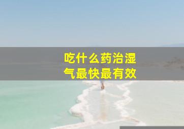 吃什么药治湿气最快最有效