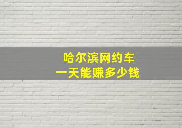 哈尔滨网约车一天能赚多少钱