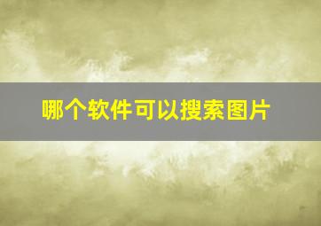 哪个软件可以搜索图片