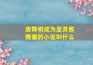 唐舞桐成为圣灵教傀儡的小说叫什么