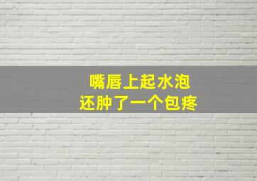 嘴唇上起水泡还肿了一个包疼