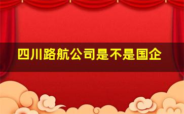 四川路航公司是不是国企