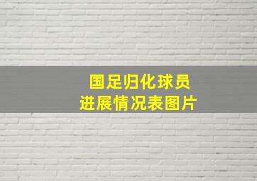 国足归化球员进展情况表图片