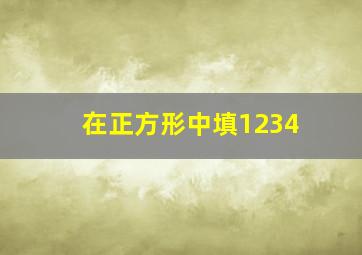 在正方形中填1234