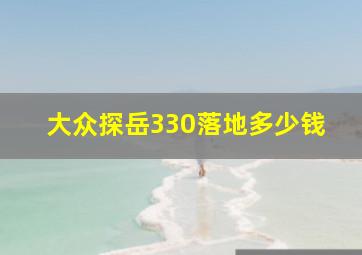 大众探岳330落地多少钱