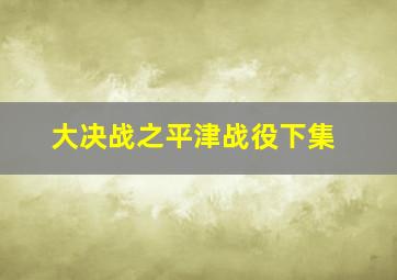 大决战之平津战役下集